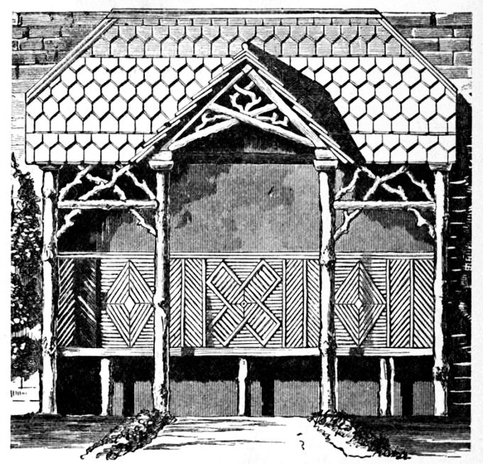 Fig. 158.—Lean-to Summer-house.