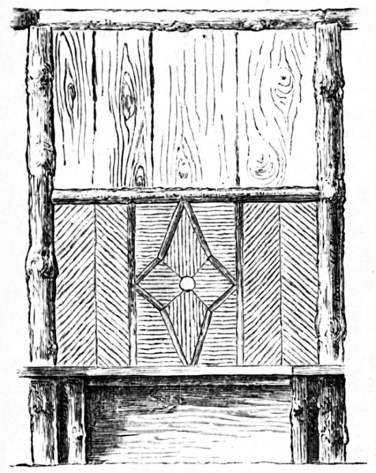 Fig. 180.—Seat Side of Octagonal Summer-house.
