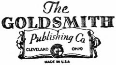 The GOLDSMITH Publishing Co., CLEVELAND, OHIO, MADE IN U.S.A.