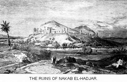 Ruins of Nakab El-Hadjar in Hadramaut