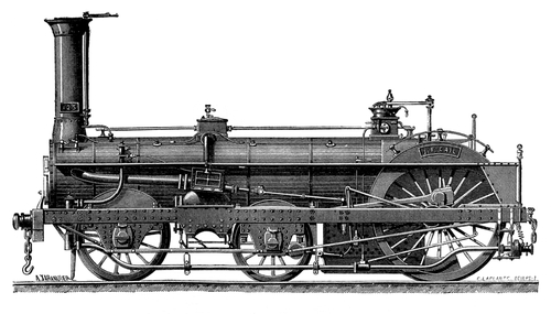 Train électrique style locomotive à vapeur, marche à piles