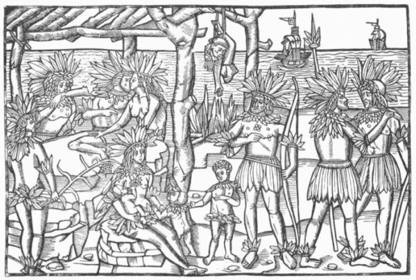 EARLIEST REPRESENTATION OF SOUTH AMERICAN NATIVES, 1497-1504.