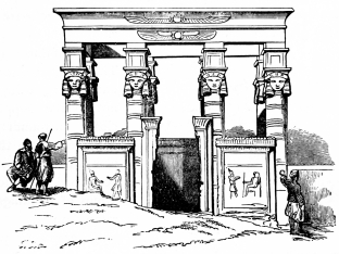 Fig. 22.—Chapel upon the Platform of the Temple of
Dendera.