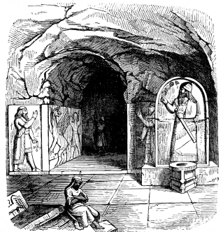 Fig. 58.—Entrance to one of the so-called Temples,
Nimrud.