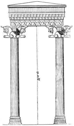 Fig. 82.—Columns from the Eastern Portico of the Hall of
Xerxes.