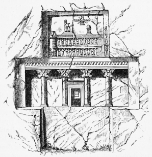 Fig. 83.—Rock-cut Tomb of Darius.