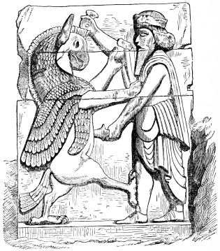 Fig. 91.—Relief for a Portal of Persepolis. (See Fig. 86.)