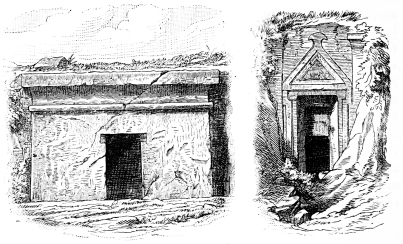 Fig. 104.—Rock-cut Tomb of Siloam.