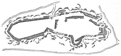 Fig. 125.—Plan of the Acropolis of Tiryns.