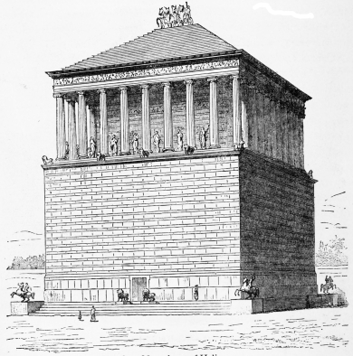 Fig. 180.—Mausoleum of Halicarnassos.
