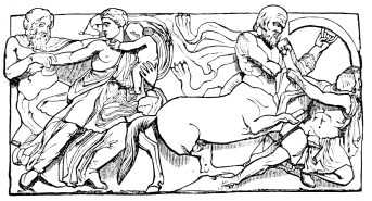 Fig. 215.—From the Frieze of the Temple of Phigalia.