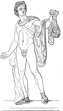 Fig. 240.—Apollo Belvedere. (In the Vatican.)