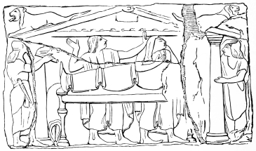 Fig. 259.—Etruscan Relief.