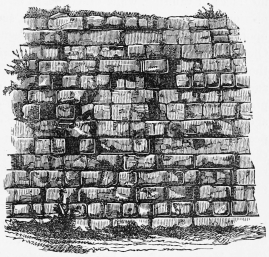Fig. 265.—Remains of the Servian Wall upon the
Aventine.
