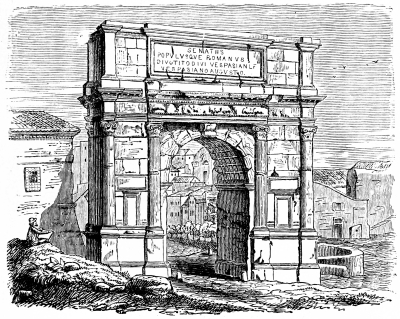 Fig. 285.—Triumphal Arch of Titus.