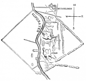 Fig. 42.&mdash;Plan of Babylon. (According to Rich.)