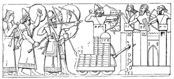 Fig. 72.&mdash;Relief from Nimrud.