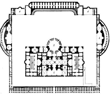 Fig. 277.&mdash;Plan of the Baths of Caracalla.
