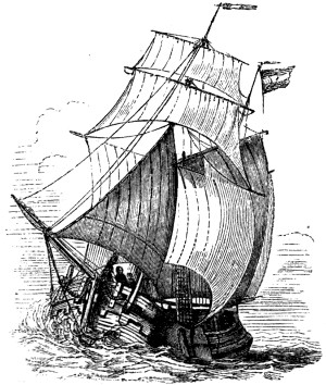 Dutch type of sailing ship