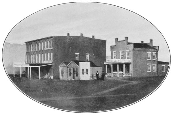 FRANKLIN BLOCK AND RESIDENCE OF P. W. EARLE First Brick
House in Cedar Rapids