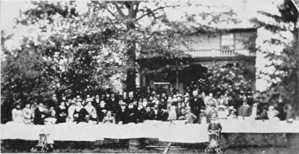 PICNIC AT HOME OF GEO. L. DURNO, SPRINGVILLE, 1884