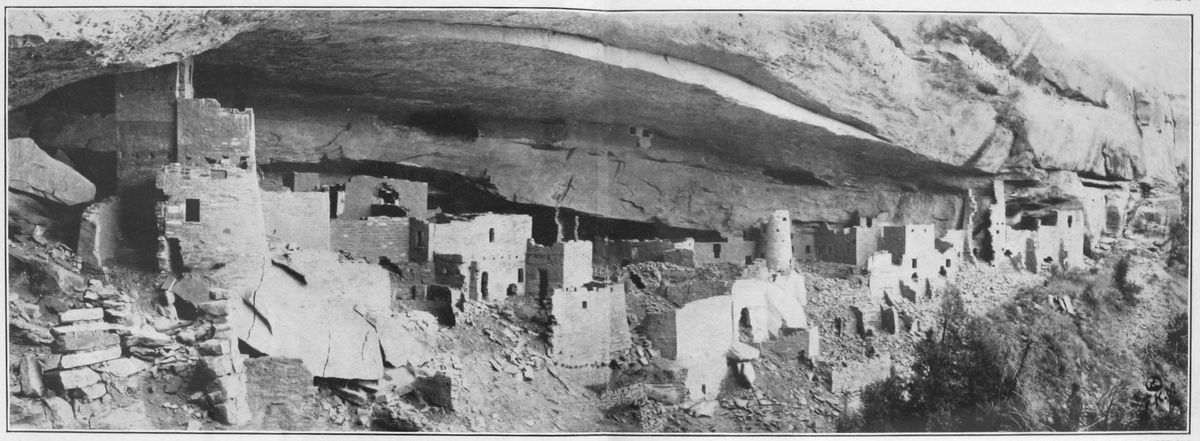 CO From 600/1200 Card Set #1135 Mesa Verde Keystone Stereoview of Cliff Palace 