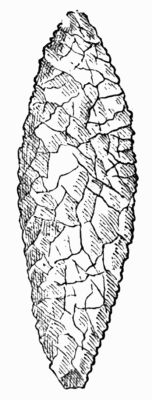 Spear-head found in the Cave of Laugerie-Basse 