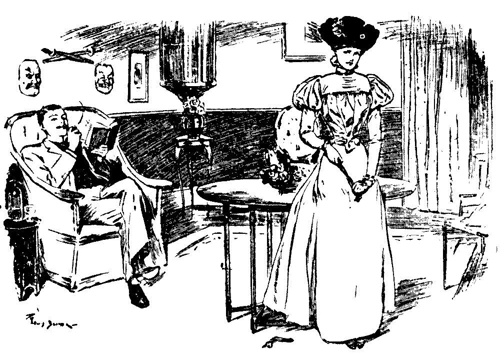 Man and wife talking.