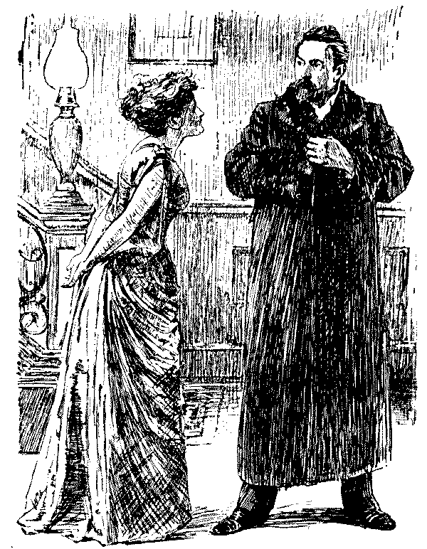 Man and wife talking.