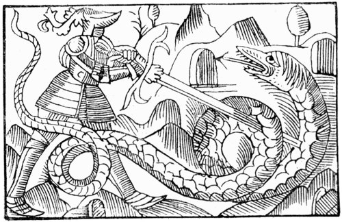 Frotho kills a huge
fierce great Serpent.