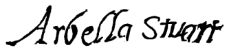 Signature of Arbella Stuart