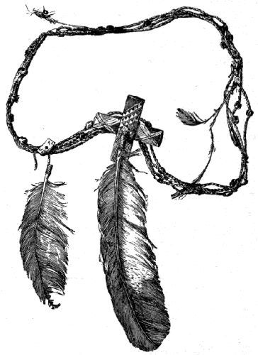 Fig.
439.—Four-strand medicine cord (Apache).