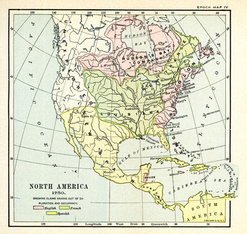 Illustration: North America 1750