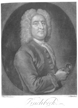 Christopher Pinchbeck, Sr. This is the oldest and rarest
authentic mezzotint in the world pertaining to the history of magic.
From the Harry Houdini Collection.