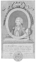 The only authentic portrait of Pinetti in existence, the
only known copy extant being in the Harry Houdini Collection.