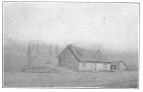 J. H. Anderson’s birth place as drawn by him from memory.
The following is written under the sketch in his own handwriting: “A
rough sketch of the farm house called ‘Red Stanes,’ on the estate of
Craigmyle, Parish of Kincardine O’Neil, Aberdeenshire. The house was
built by my grandfather, John Robertson, in the year 1796, and in it I
was born on the 15th day of July, 1814. John Henry Anderson.”
Photographed from the original now in the possession of Mrs. Leona A.
Anderson, by the author.