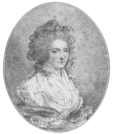 Reproduction of a rare portrait of Seraphinia Feliciani,
Comtesse de Cagliostro, wrongfully called Lorenzo in the Encyclopædia
Britannica. From the Harry Houdini Collection.