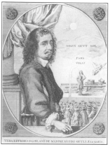 Blasius de Manfre or Blaise Manfrede, from a rare old
woodcut in the Harry Houdini Collection.