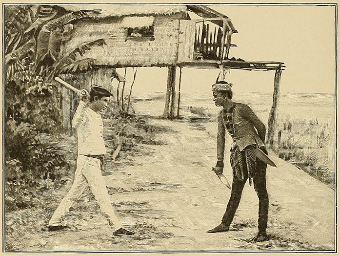 A Scene from the Moro-Moro Play.