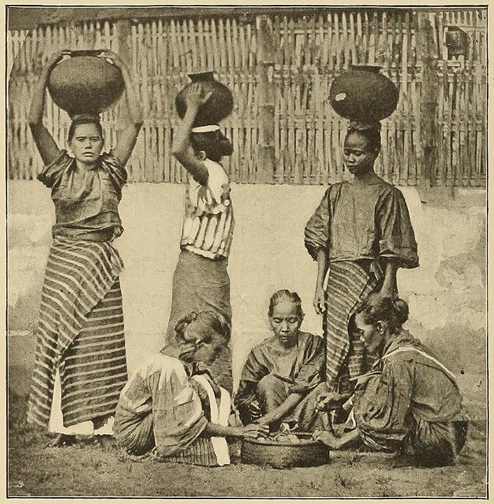 Water-carriers and Fruit-vender.
