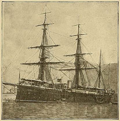 The Reina Cristina; Flagship of Admiral Montojo.