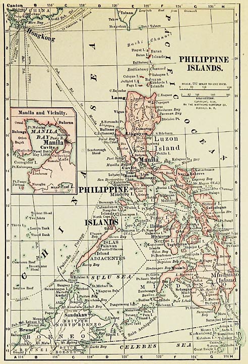 Map of Philippine Islands.