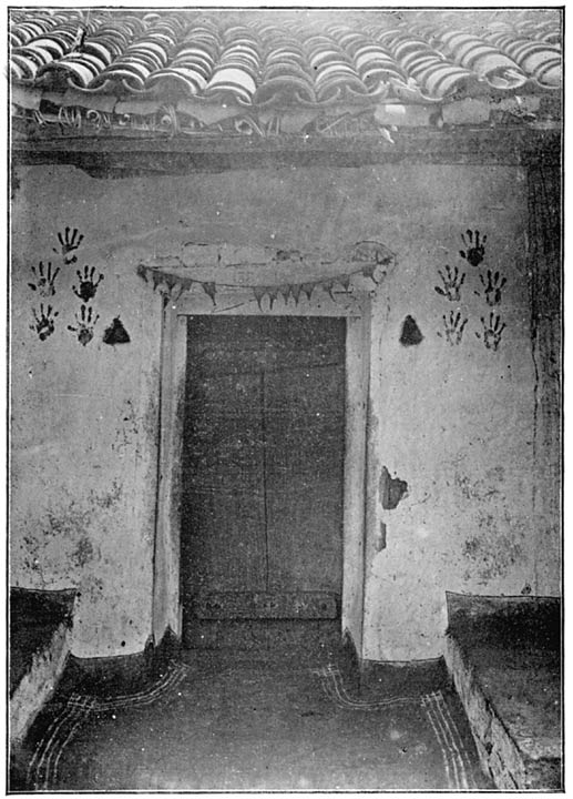 Brāhman House with Marks of Hand to Ward Off the Evil Eye.