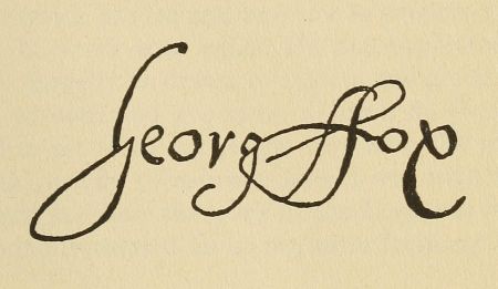 Signature George Fox