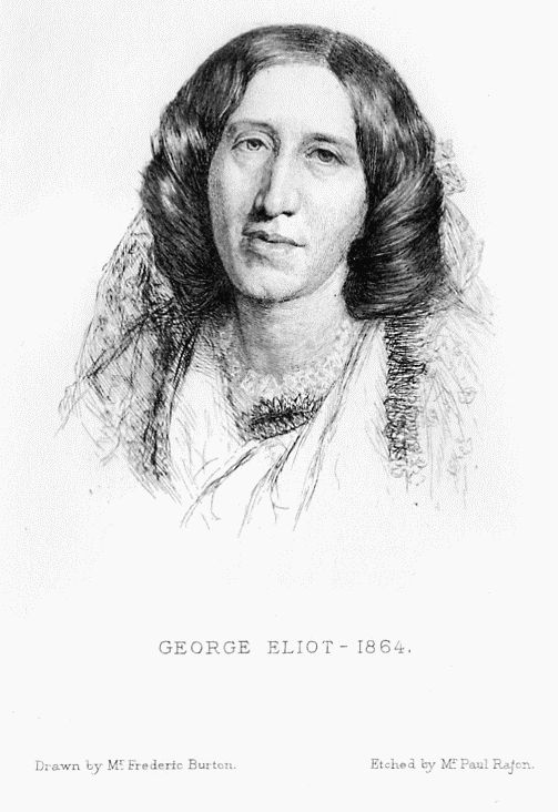 Portrait of George Eliot.
Etched by M. Rajon