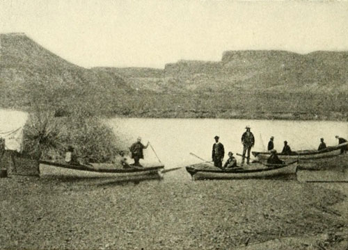 Ready for the Start,
U.S. Colorado River Expedition, Green River, Wyoming 1871.