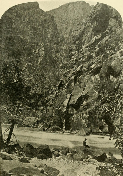 Canyon of Lodore at
Triplet Falls.