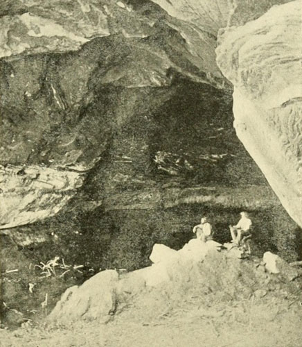 A Cave-Lake in a
Sandstone Cliff near Kabab, S. Utah.