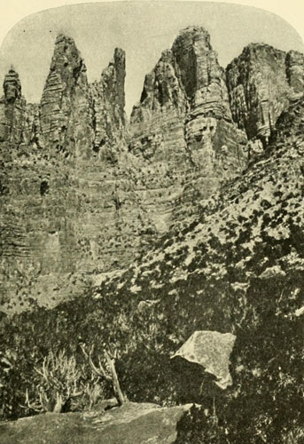 Pinnacles in Split Mountain Canyon.
