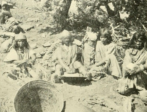 A Pai Ute Family at Home.